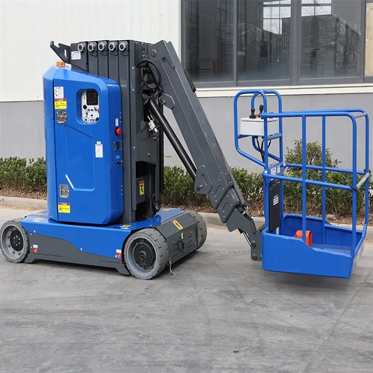 Самоходный-вертикальный подъемник мачты с стрелой