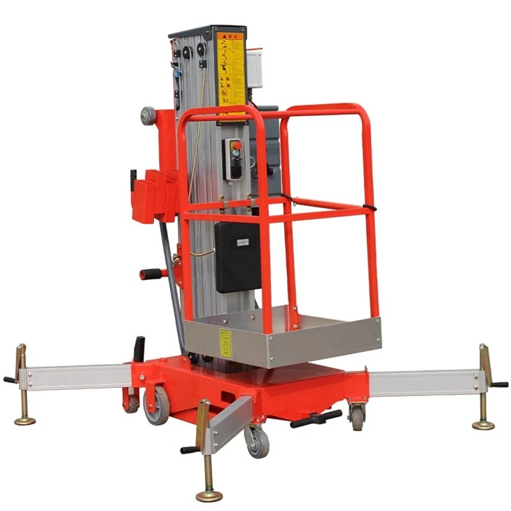 Vertical Mast Lift For Single Man